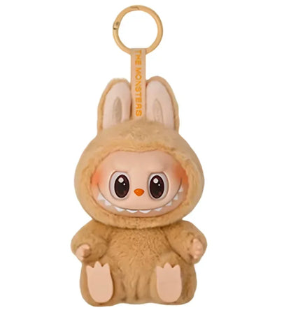 Flocking Model Toy Anime Figure For Labubu Blind Box Have A Seat Series Pendant Kawaii Monster Replica Keychain  Birthday Gift